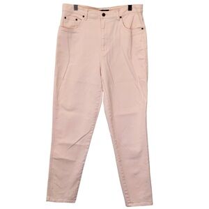 Bill Blass Jeans Womens 14 Tall Pink High Rise Spring Summer